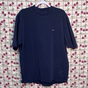 Nike Swish Logo Men's Dark Blue Short Sleeve Tee